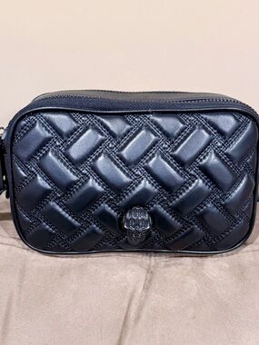 Kurt Geiger Quilted Camera Bag Chic Black Crossbody